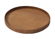 round wooden tray